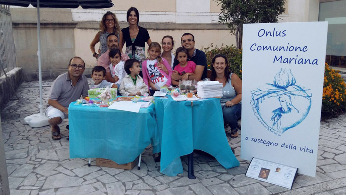 Stand Terracina Onlus Comunione Mariana 5-9 Settembre 2015